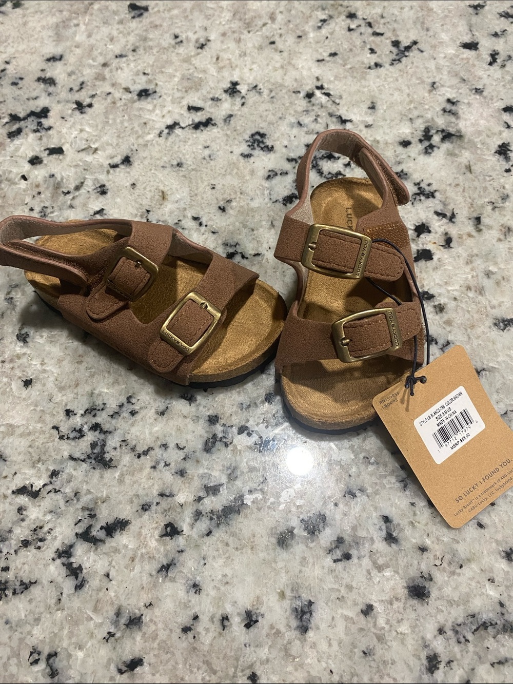 NWT Toddler size 8t Lucky Brand Hard Sole Sandal